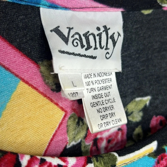 VANITY Y2K Lizzie McGuire Novelty Print Ruffle Sleeve Bon Voyage Blouse - Picture 10 of 11